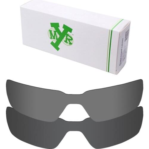 2 Pieces Mryok POLARIZED Replacement Lenses for Oakley Probation X-Metal Sunglasses Lens Stealth Black & Black IR