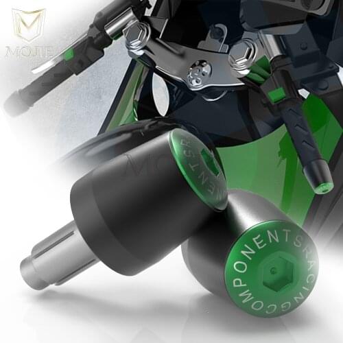 22MM Motorcycle Handlebar Grips Slider Cap Plug Hand Bar End For Kawasaki ZX10R ZX12R VERSYS 1000 ZX6R ZX636R ZX6RR NINJA 1000