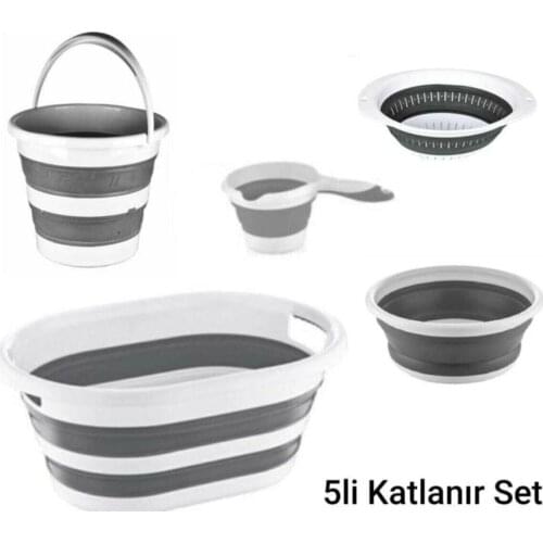 Food Grade 5 pc Bucket Shape Rice Beans Peas Washing Filter Strainer Color Basket Sieve Drainer Cleaning Gadget 2021 New modern