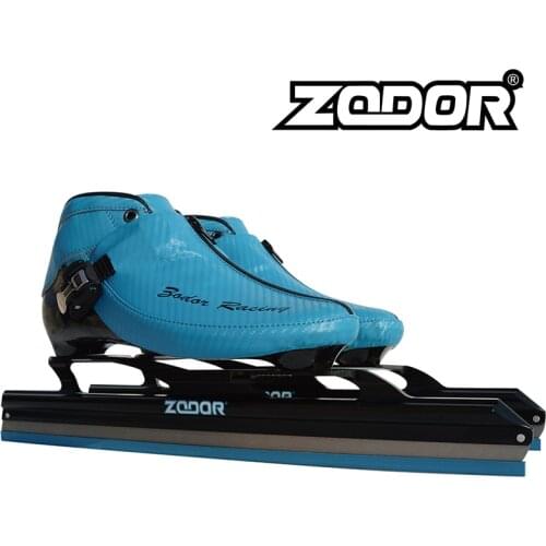 6-Layers Professional Fixed Indoor Track Ice Skates Shoes Zip Buckle Waterproof Inline Speed Skating 430mm 410mm 380mm Ice Blade