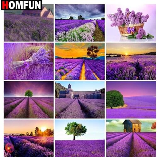 HOMFUN Diamond Painting Full Square/Round Drill 5D DIY "Flower landscape" Daimond Embroidery Rhinestone Cross Stitch Decor