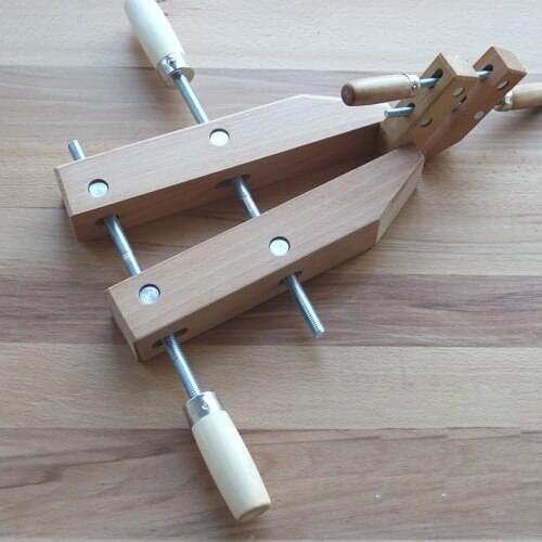 Beech Parallel Clip Woodworking F Clamp Screw Clamp Shaped Fixture Parallel Frame Drilling Clips Woodworking Tools