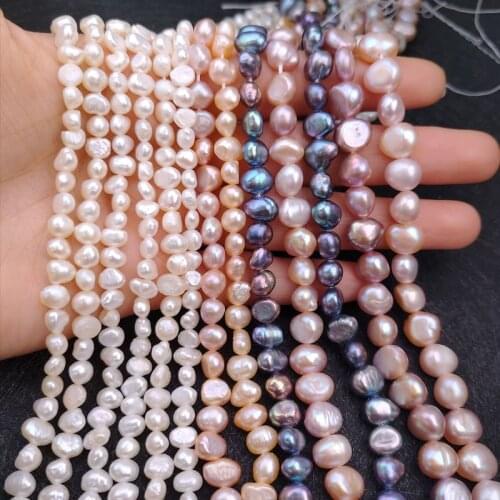 Natural Freshwater Pearl Beads High Quality 3-7mm Irregular Loose Beads for DIY Women Elegant Necklace Bracelet Jewelry Making