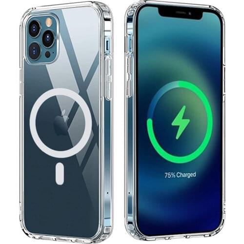 Magnet Cell Phone Case for iPhone 11 11 Pro Max Transparent Cover for Magsafe Protective Shell for Phone