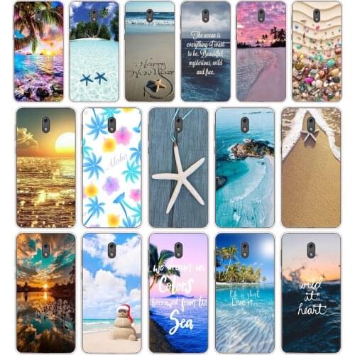 87AA Blue Wood Seashells Sea Star Silicone TPU Protective Cover Phone Case On Case For Nokia 2 2.3 3 3.1 5 5.1 Case Soft