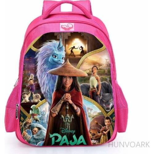 Raya and The Last Dragon Backpack Children Boys Girls School Bags Colourful Laptop Backpack Men Women Back to School Mochilas