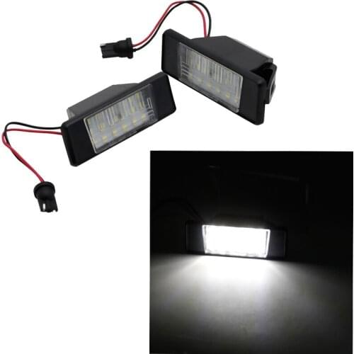 For Nissan Qashqai X-Trail Juke Primera Bright Led Number Licence Plate Light