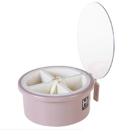 BF040 The seasoning box salt seasoning cans kitchen seasoning bottle box set and multi round seasoning box 18.5*16.5*7.5CM