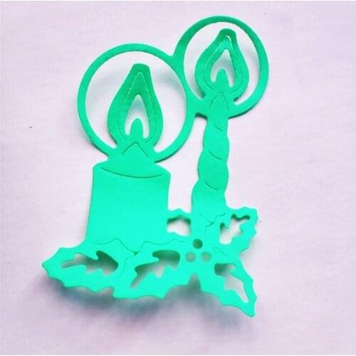 Leaf Candlestick Cutting Dies Carbon Steel Stencils for DIY Scrapbooking Paper Cards Embossing album Craft Cut Die DM058