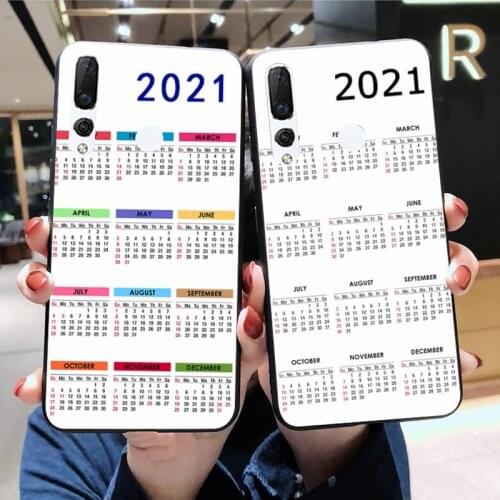 Fashion 2021 Calendar Phone Case Huawei Y6P Y8S Y8P Y5II Y5 Y6 2019 P Smart Prime Pro