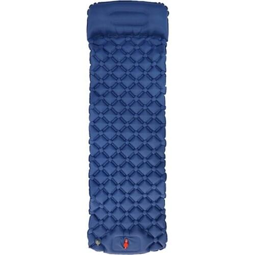 Inflatable mattress Cushion Sleeping Bag Mat Fast Filling Air Moistureproof Camping beach Mat With Pillow Sleeping Pad