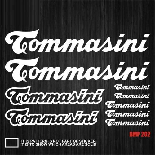 Bicycle Frame Stickers Road Bike Mountain Bike MTB Track Bike TT Bike Fat Bike Decal Reflective Stickers for TOMMASINI Stickers