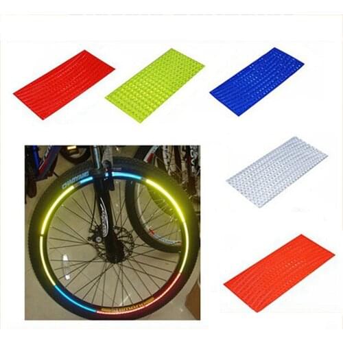 1 Pcs Bicycle Reflector Fluorescent MTB Bike Cycling Wheel Rim Reflective Stickers Decal Accessories