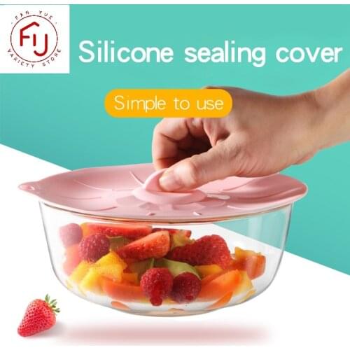 Silicone Microwave Bowl Cover Food Wrap Bowl Pot Lid Food Fresh Cover Pan Lid Stopper Bowl Seal Cover Cooking Kitchen Tools