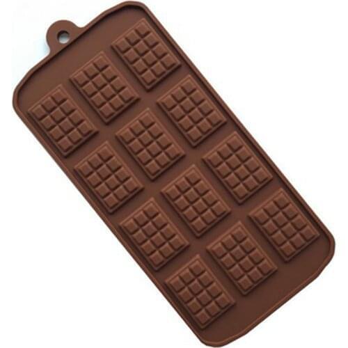 Silicone Mold 12 Even Chocolate Mold Fondant Molds DIY Candy Bar Mould Cake Decoration Tools Kitchen Baking Accessories