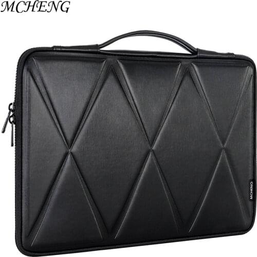MCHENG Laptop Handbag Sleeve 15.6 inch Lightweight Business Briefcase Water Resistant Office College Messenger Bag with Handle