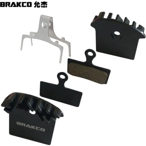 BRAKCO Bicycle Disc Brake Pad With Cooling Mountain Bike Hydraulic Caliper Semi Metal Resin Bike Accessories