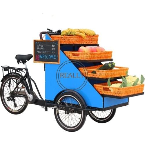 Food Tricycles Mobile Cargo Bike Street Bicycle Vending Electric Fruit Adult For Sale