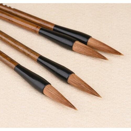 Wolf Hair Brush Pen Students Calligraphy Painting Writing Brush Beginner Calligraphy Painting Practice Writing Brush Caligrafia