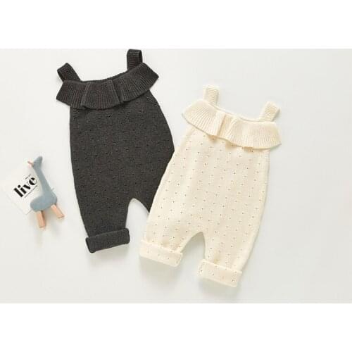 Knit Baby Overalls Autumn Baby Romper Jumpsuit Newborn Baby Clothes Infant Girls Boys Romper Toddler Boys Jumpsuit Playsuit