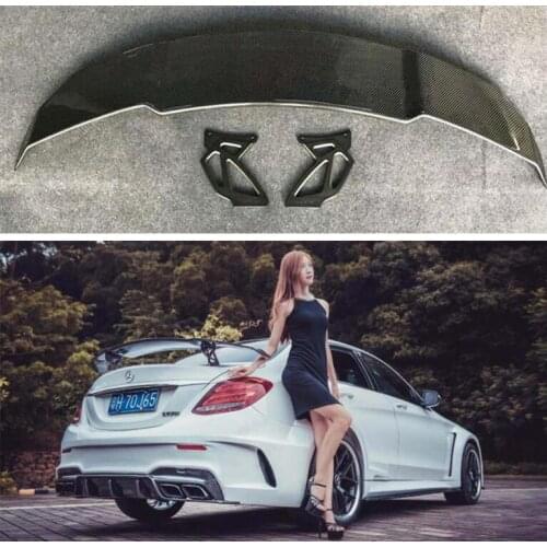 High Quality CARBON FIBER REAR WING TRUNK LIP SPOILER FOR Benz C E CLA CLS Class W117 W204 W205 W207 W212 W213 W218 W238