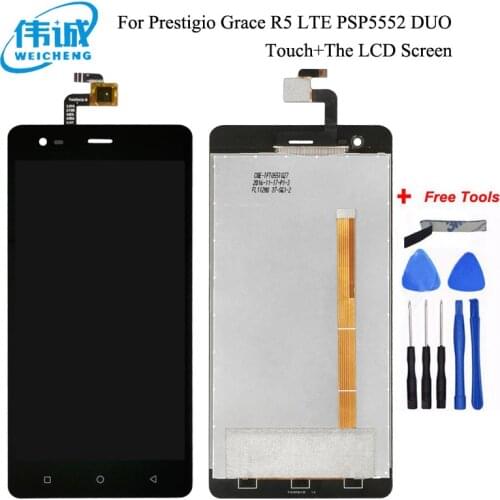 For Prestigio Grace R5 LTE LCD PSP5552 DUO Sensor lcd PSP 5552 LCD Display+Touch Screen Digitizer LCD Assembly