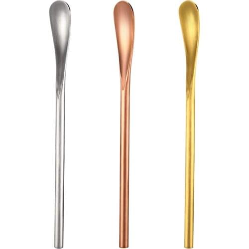 3 Pack Coffee Stir Stick Cocktail Teaspoon Drink Stir Spoon with Short Handle Suitable for Bar Home Office