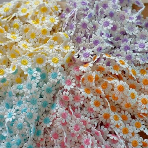 5yard Colored flowers lace accessories water-soluble lace clothes decoration accessories kindergarten handmade decoration