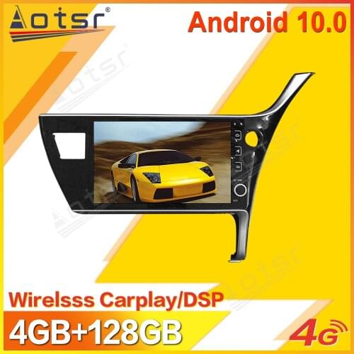 Android Car Multimedia Stereo Player For Toyota Corolla 2016 2017 2018 Tape Radio Recorder Auto GPS Navi Head Unit No 2Din 2 Din