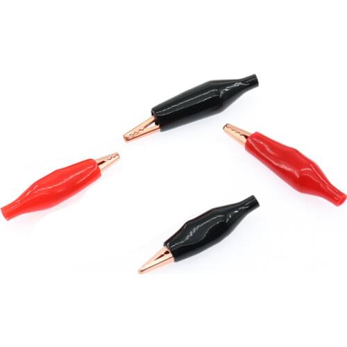 Free shipping 20PCS Power Test Testing Connector Alligator Clip Probe Clamp Length 28mm
