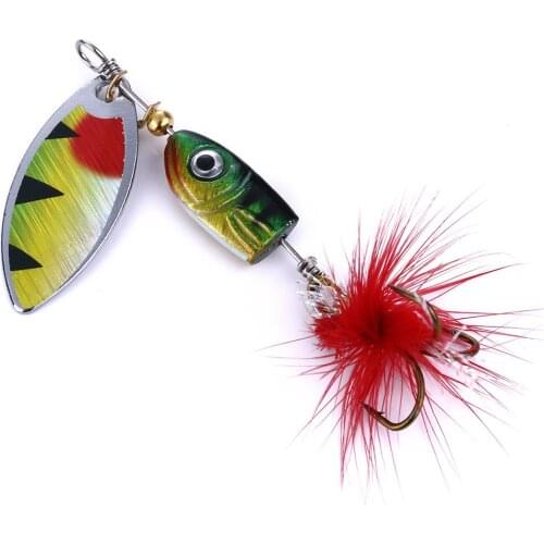 1Pcs spinner Spoon Metal Bait Fishing Lure 7g Sequins Crankbait for Bass Trout Perch Spoon for pike Rotating Fishing baits