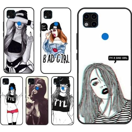 Bad Girl Phone Case For Xiaomi Redmi Note 10 9 Pro 8T 9S 7A 8A 9A 9C 9T K40 Redmi Note 8 Pro Cover