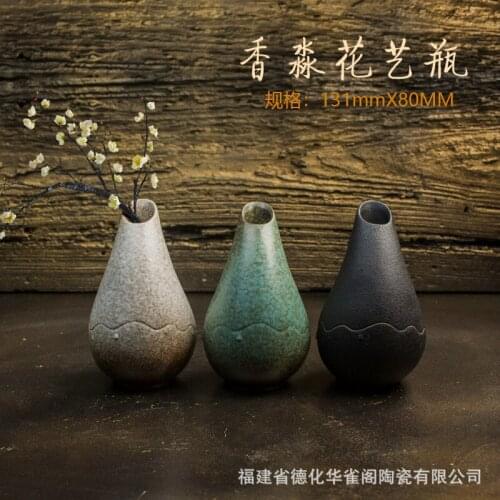 Hydroponic vases decorative vases ornaments ceramics floral vase creative water drop vases coarse pottery home decor flower vase