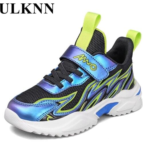 Childrens Shoes Mesh Breathable Kids Sports Shoes Breathable Mesh Boys Elementary School Students' Deodorant Casual Shoes