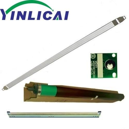 1Set Factory Offer High Quality OPC Drum+Drum Cleaning Blade+Charge Grid for Konica Minolta BH C220 C280 C360 Copier Spare Parts