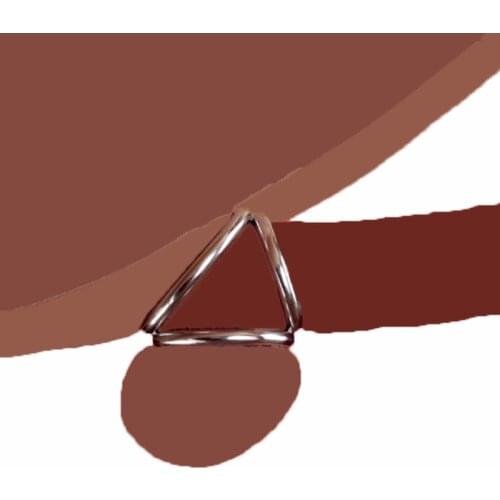 Chrome Triple Cock Ball lock ring stainless steel penis ring Delay Ejaculation Rings strap Adult Sex Toys Sex Products For Men