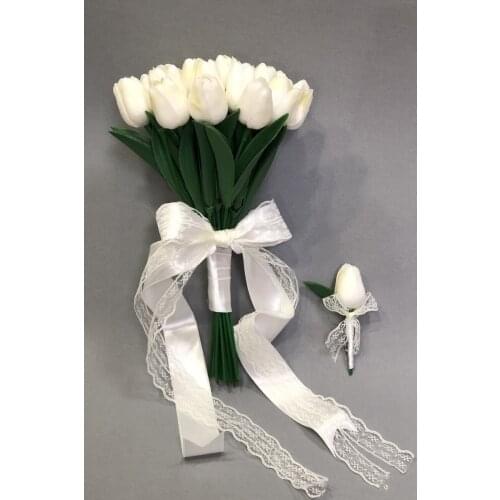 Wet White the Laleli Bride Corsage And Boutonniere