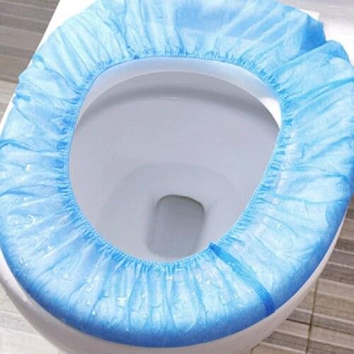 1Pc Disposable Soft Toilet Cover Seat Lid Pad Bathroom Toilet Bowl Protector Bathroom Accessories Set Toilet Seat Cover Mat