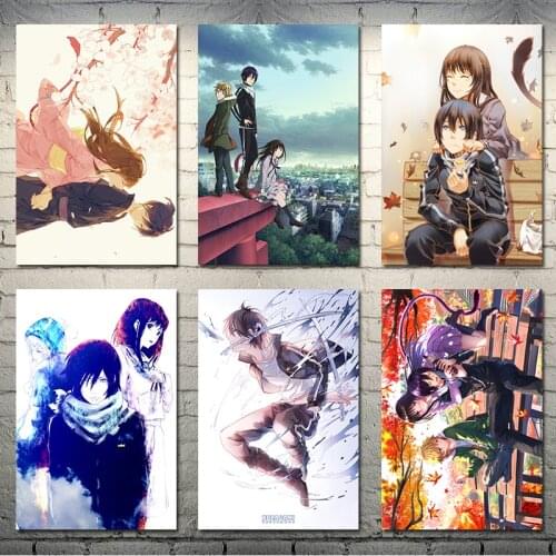 Lot Style Choose Noragami Yato Yukine Hot Anime Art Silk Canvas Poster Print For Living Room Wall Decoration