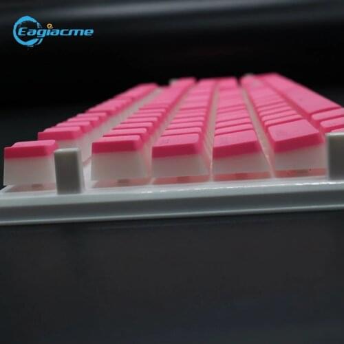 Mechanical Keyboard 108 PBT Pudding Keycaps Colorful Transparent Keys For Cherry MX Gaming Mechanical Keyboard Key Cap Switches