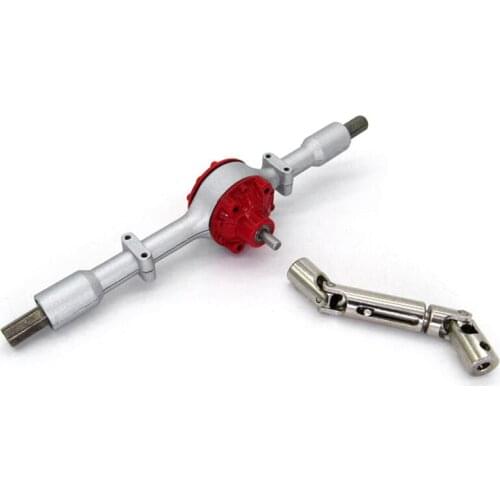 Metal Rear Bridge Axle with Steel Gear for WPL D12 B14 B24 B16 B36 C14 C24 C34 C44 RC Car Upgrade Parts