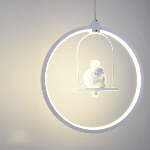 Simple modern chandelier American country Creative Angel Lamp restaurant bedroom led living room Guan Bird lamp WF1018515
