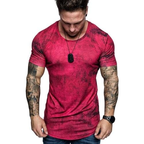 Hand-painted mens solid color 3D short-sleeved polyester fashion oversized T-shirt 3D printing T-shirt breathable top XXS--6XL