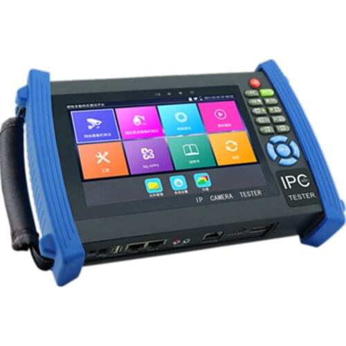 New 7 Inch 5 In 1 H.265 4K IP HD CCTV Tester Monitor AHD CVI TVI CVBS Tester 8MP ONVIF WIFI HD Input POE 48V output