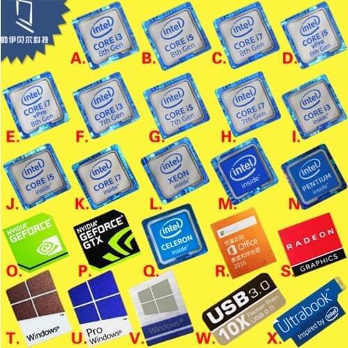 Bulk Sales Of Original 6 7 8th Generation Intel I3 I5 I7 Celeron Intel Xeon Pentium Processor Dolby Sticker Label