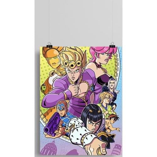 Vento Aureo JoJos Bizarre anime Canvas poster Painting wall Art decor Living room Bedroom Study Home Decoration Prints