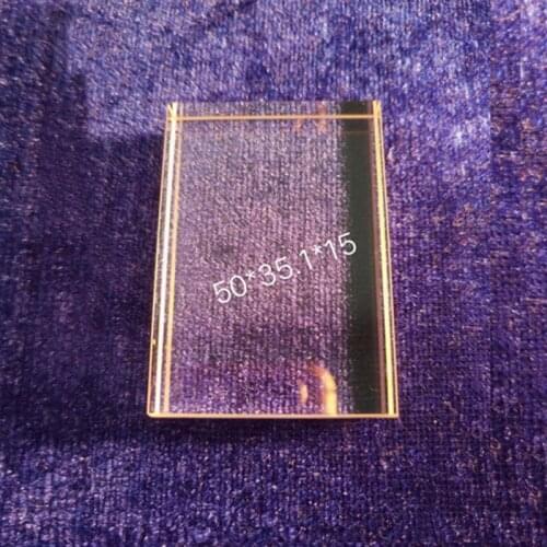 50*35.1*15 MM Sapphire light crystal with high temperature resistance,good light transmittance and electrical insulation