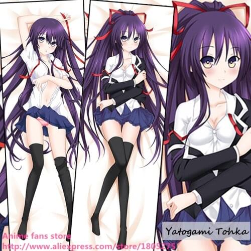 Sexy Japanese Anime Pillowcase DATE A LIVE Yatogami Tohka Cute School uniform decorative Hugging Body Pillow Case