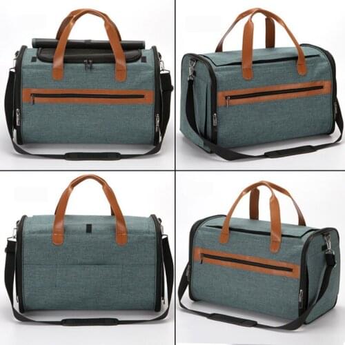 Hidden Pet Shoulder Bag Foldable Travel Pet Handbag For Cat Pet Handbag With Breathable Mesh Side Door For Outgoing Dog Teddy