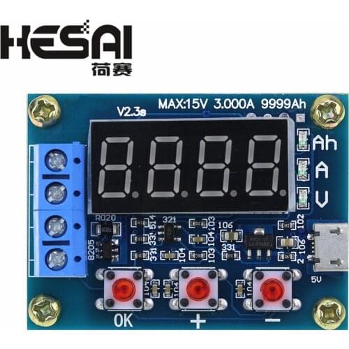 Li-ion Lithium Battery Capacity Tester Resistance Lead-acid Battery Capacity Meter Discharge Tester Analyzer ZB2L3